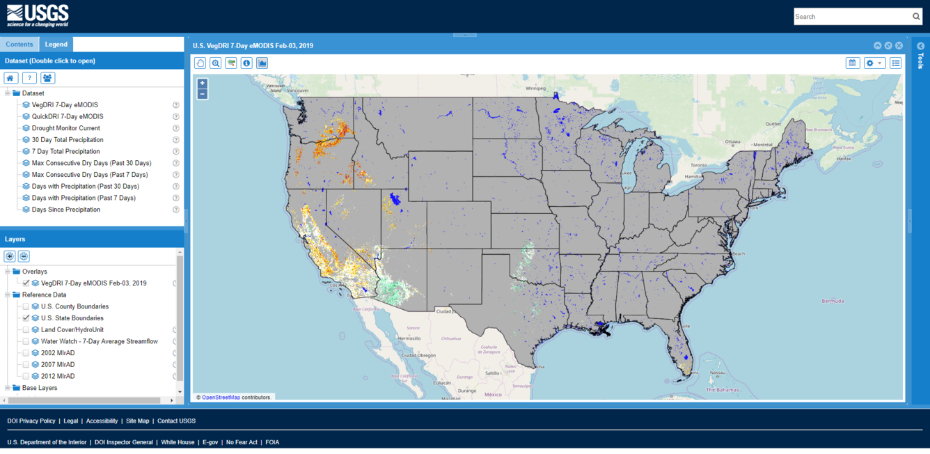 Vegetation Dynamics Drought Viewer