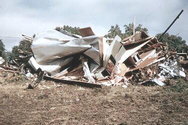 Remains of Trailer Homes