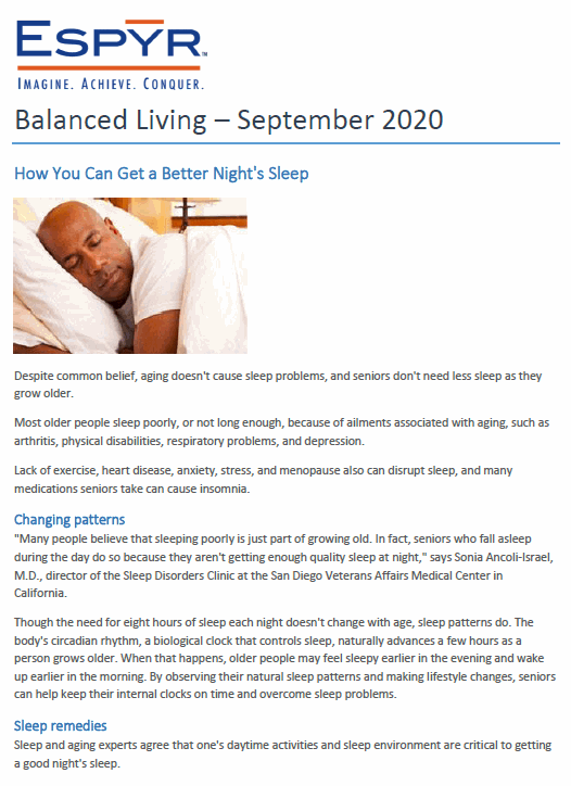 Balanced Living September 2020 Front Cover