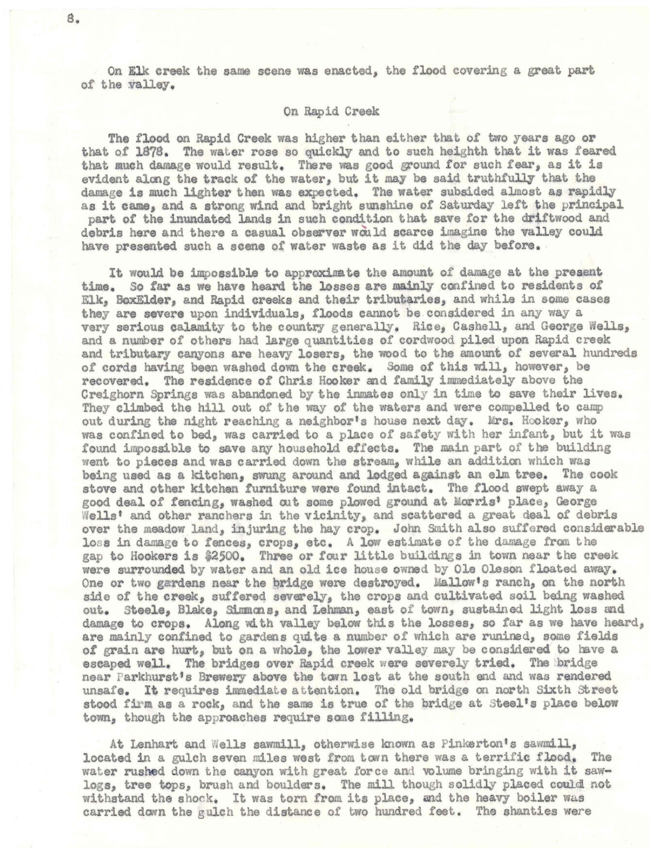 Black Hills Weekly Journal (June 22, 1883) Page 8