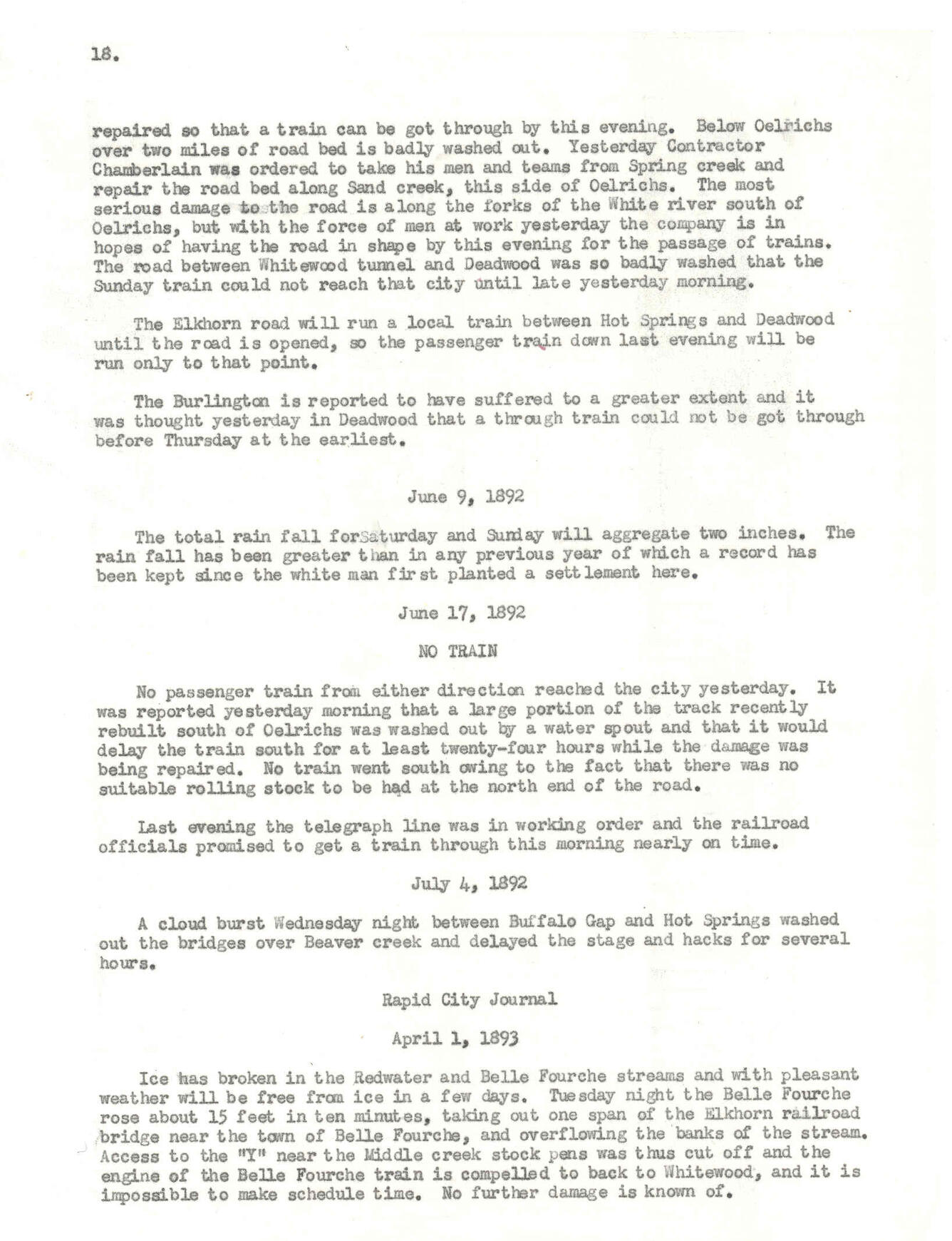 Rapid City Journal (June 7, 1892) Page 18