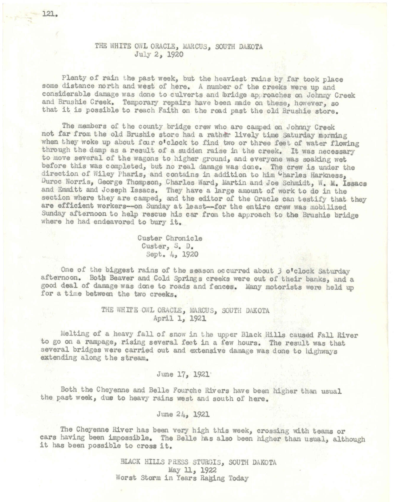 White Owl Oracle (June 20, 1920) Page 121