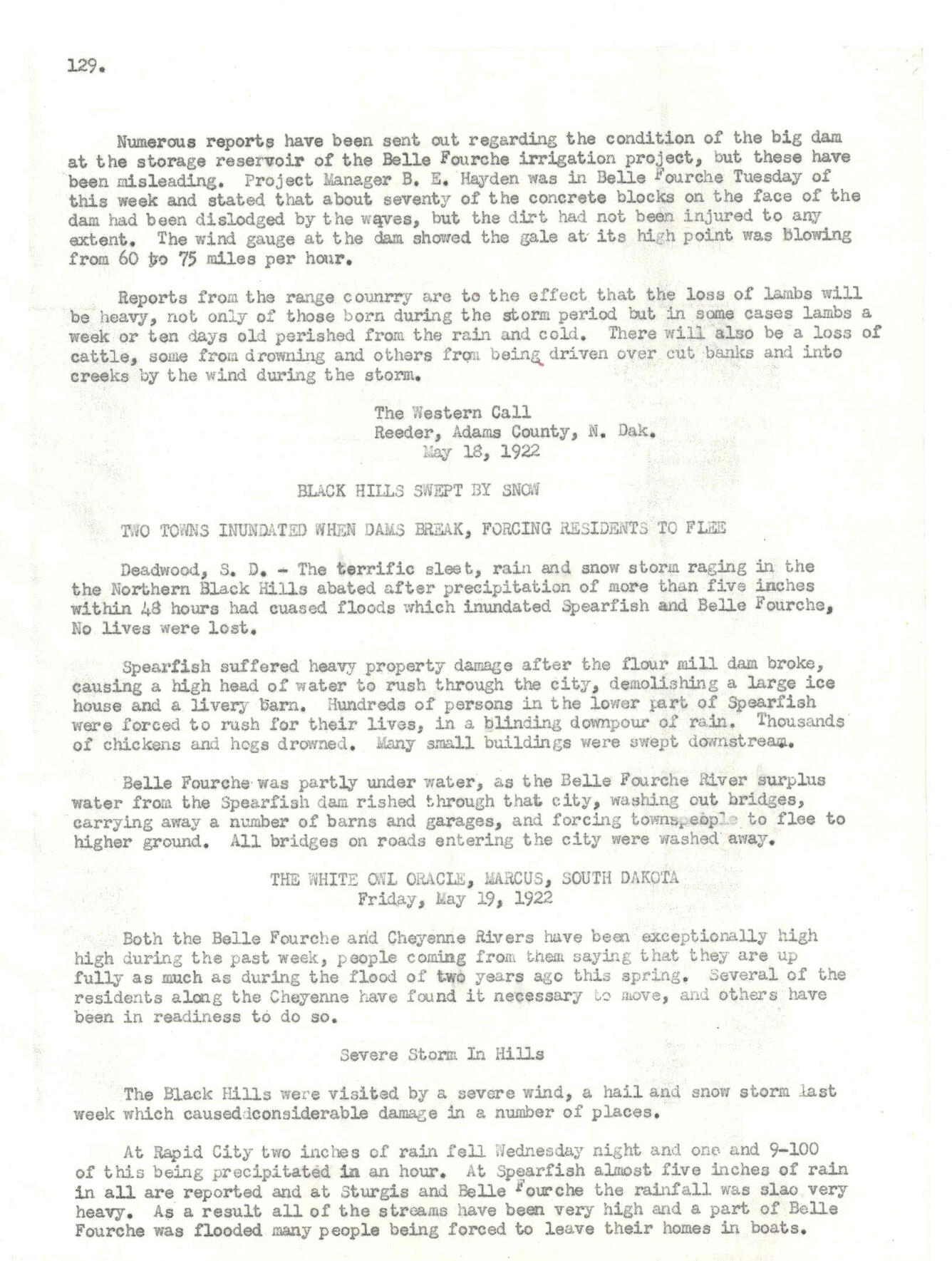 Belle Fourche Bee (May 18, 1922) Page 129