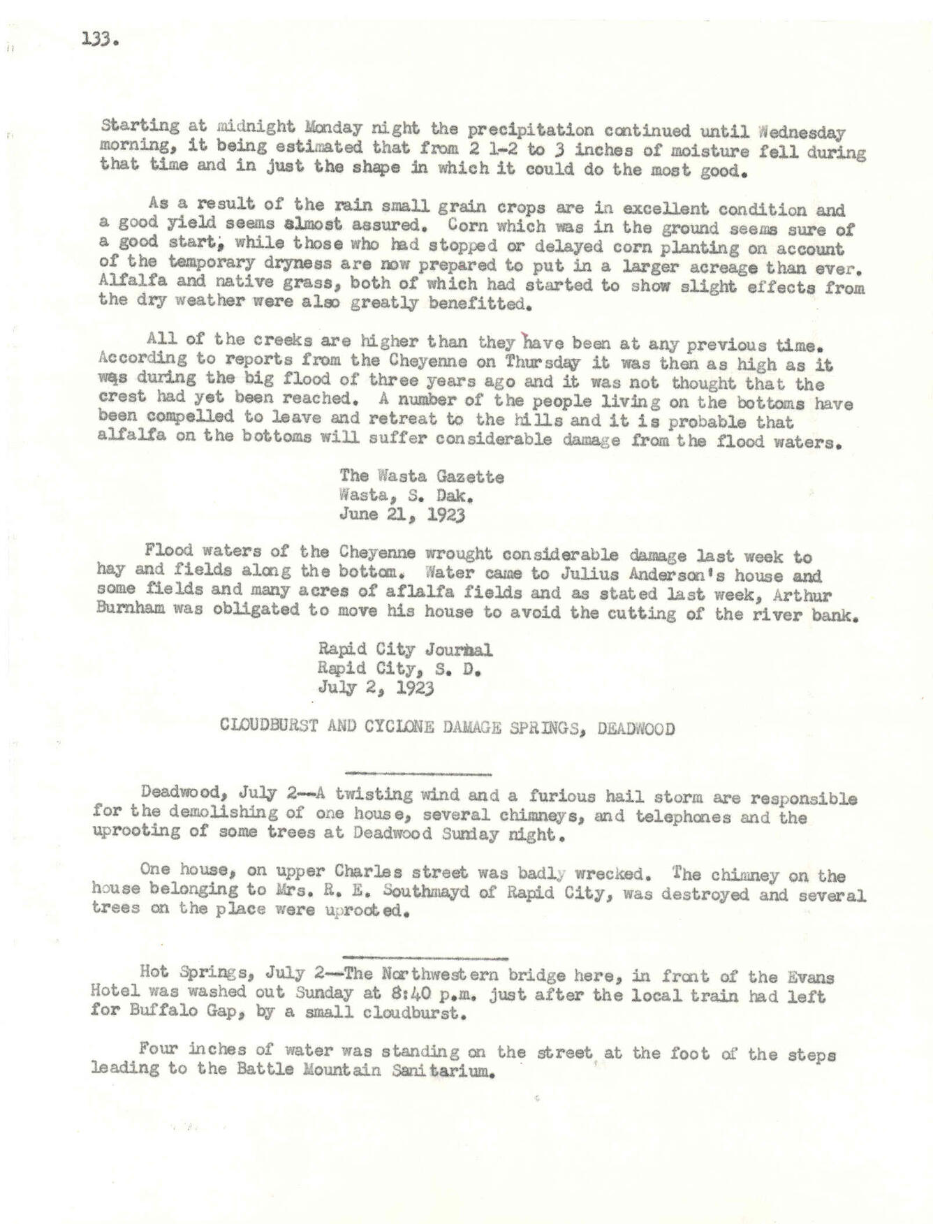 White Owl Oracle (June 8, 1923) Page 133