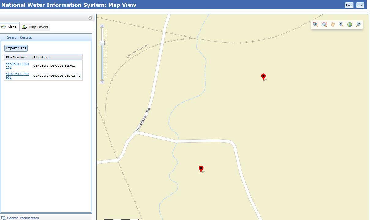 Silicon Mountain wetland sites in Montana