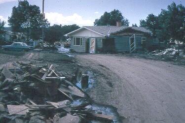 House that floated away