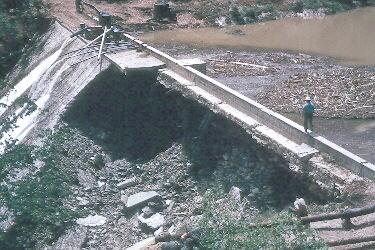 Close-up of Ft. Meade dam