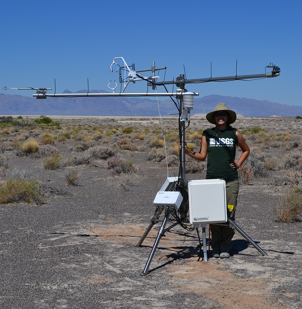 Evapotranspiration station in the Amargosa Desert, Nye County, Nevada