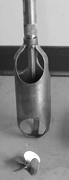 Picture of a spinner flowmeter.
