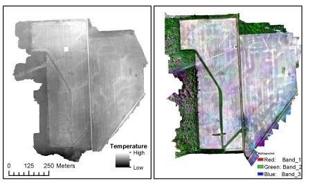 Tile drain image taken with UAS