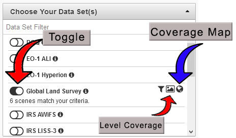 Toggle switch example for GloVis