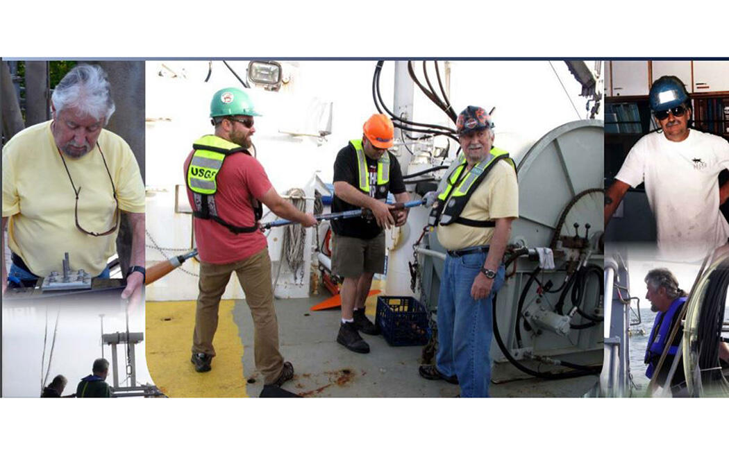 Collage of images for the Woods Hole Coastal and Marine Science Center Annual Report