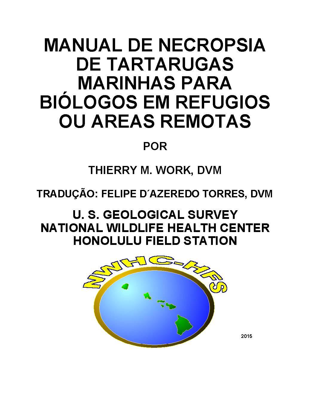 Sea turtle necropsy manual in Portuguese