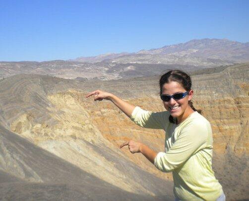 Eileen at Ubehebe Crater