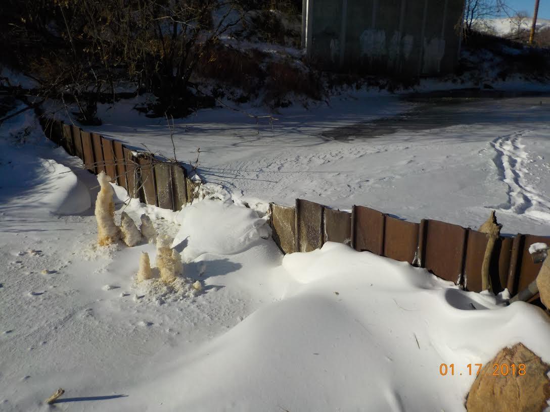 Ice Formation near Manning ND