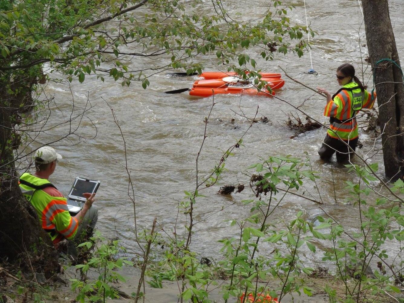 USGS staff working in Chesapeake Bay Watershed