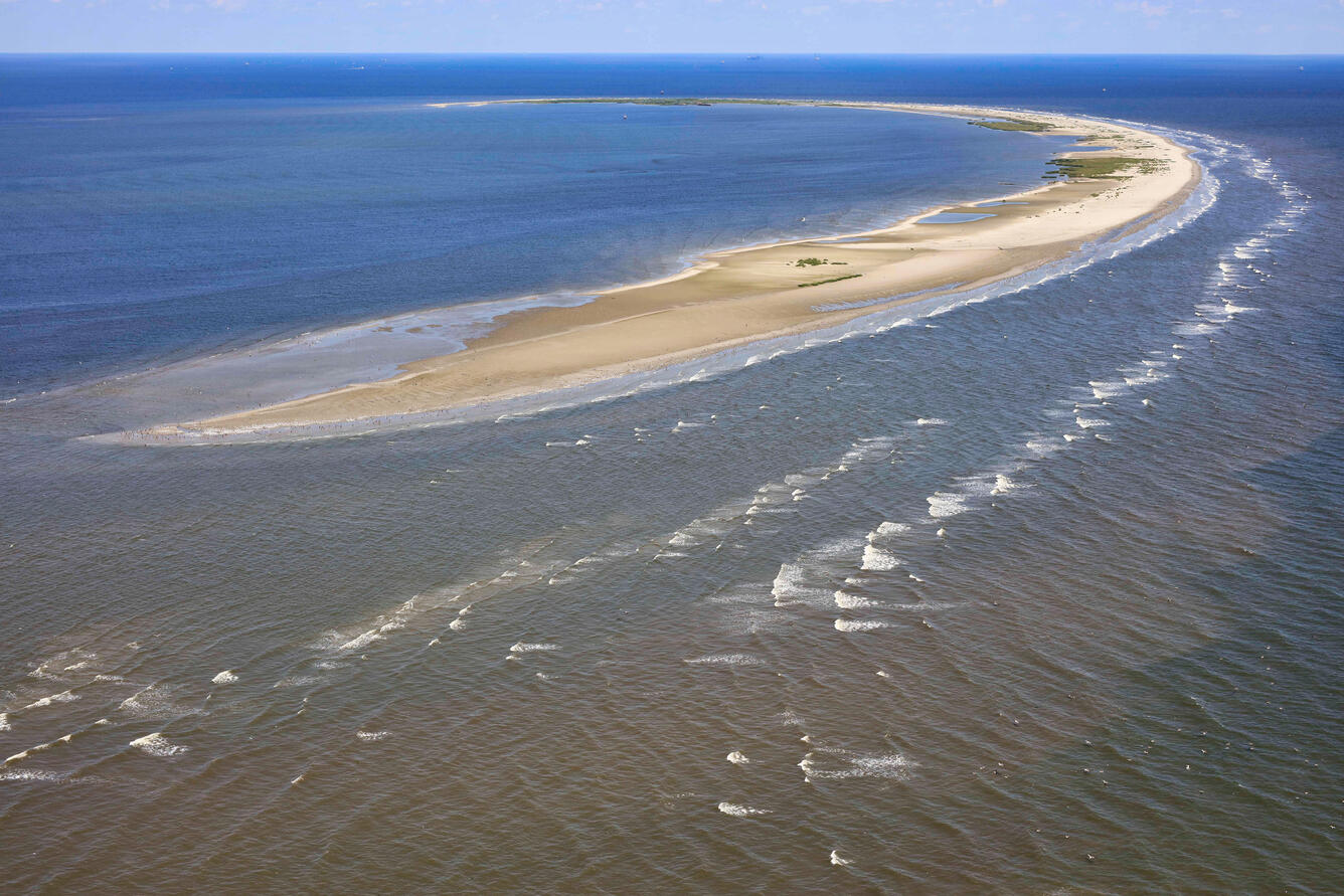 Aerial photograph of Breton Island, Sept. 7, 2016