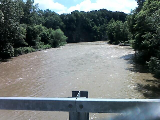 Vermillion River near Vermillion OH - downstream view from bridge