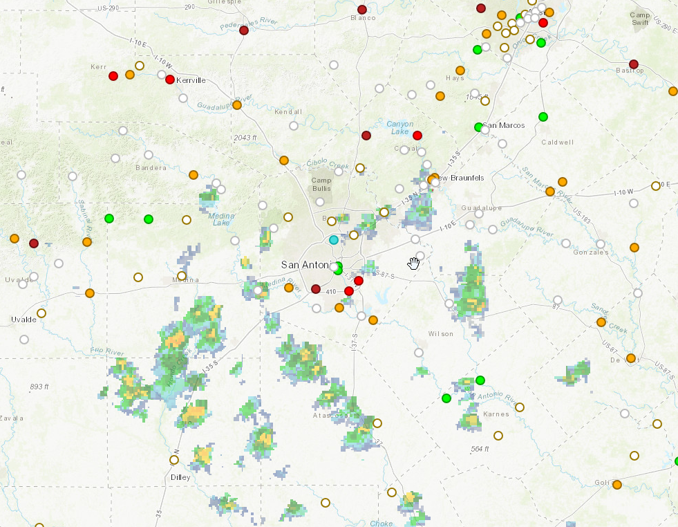 Screenshot of Texas Water Dashboard