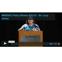 Lucy Jones Presents Keynote for the Water Policy Forum