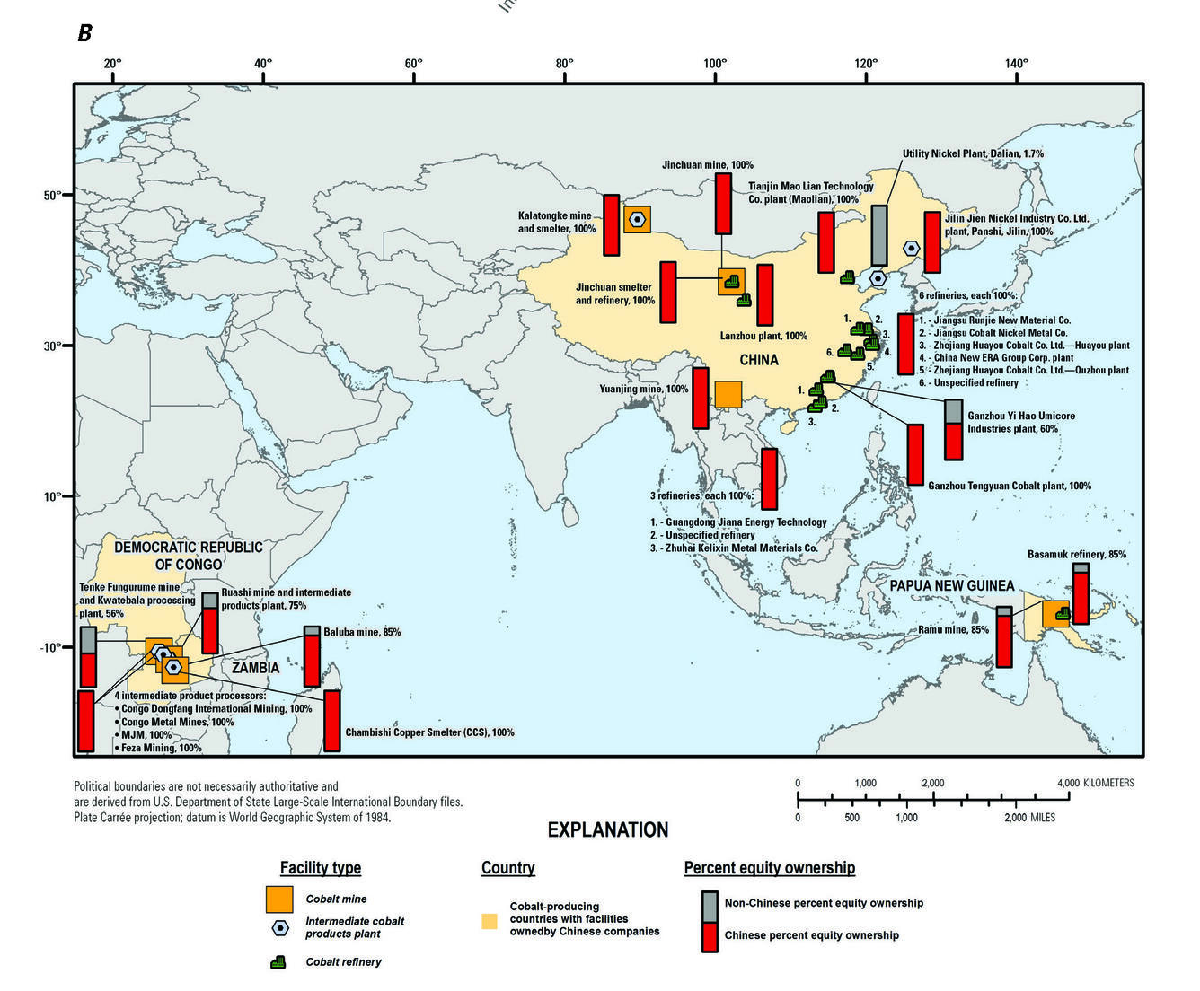 China's global cobalt footprint; map illustration from open file report 2020-1127 
