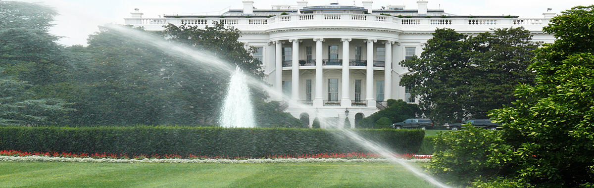 Domestic water use: Lawn irrigation at the White House