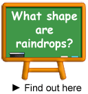 What shape are raindrops?
