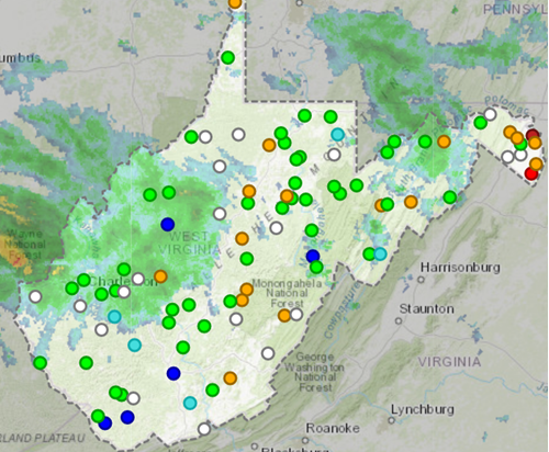 West Virginia current water condition
