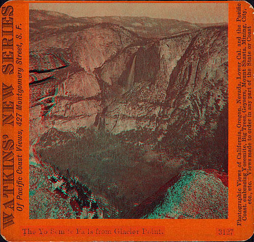 A photo of Yosemite Falls from Glacier Point