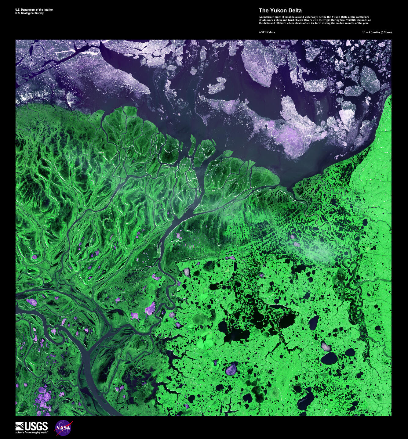 Earth As art image Yukon Delta