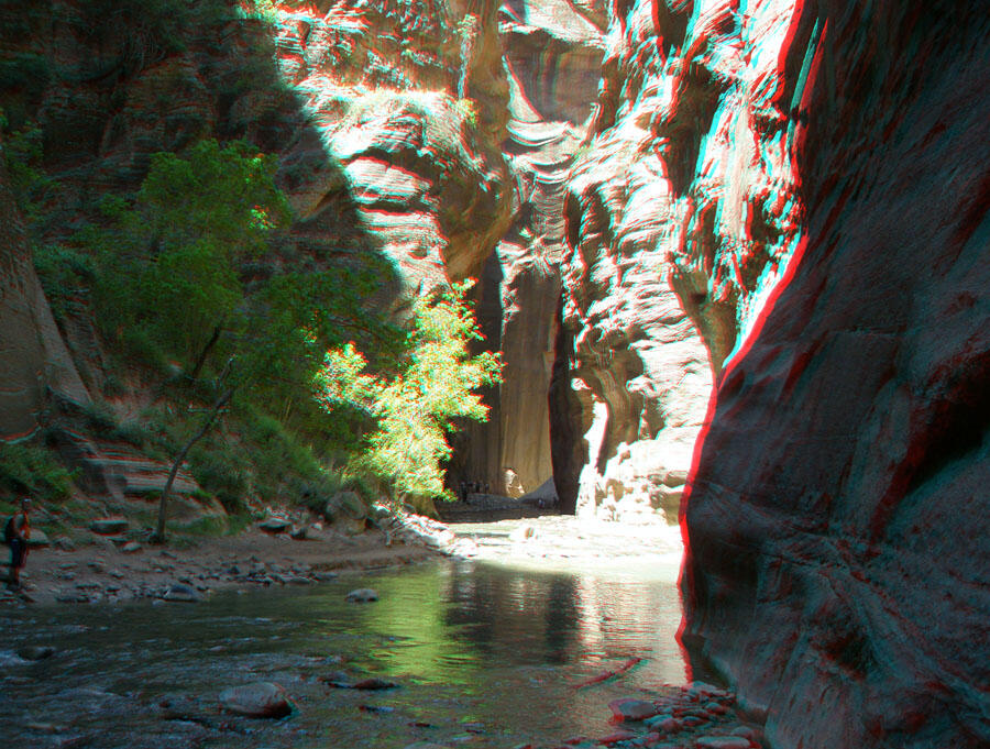 The Narrows of the Virgin River Gorge in Zion National Park