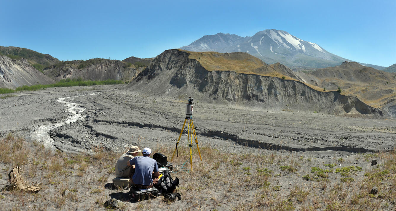 Mapping the North Fork Toutle River using a terrestrial laser scann...