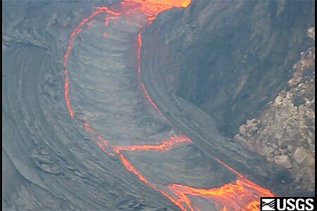 Preview image for video: Quicktime movie of the erupting vent on th...