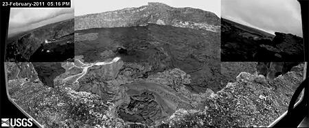 Preview image for video: Time-lapse movie showing lava erupting fro...
