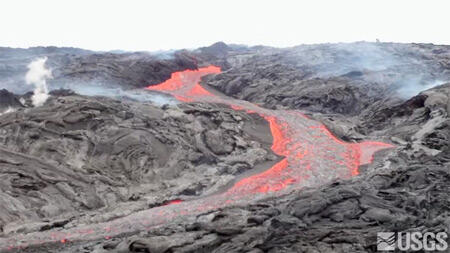 Preview image for video: Three Quicktime movies of the active lava ...