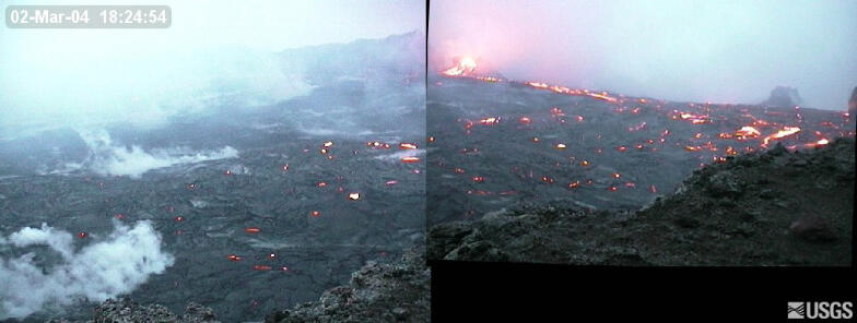 Preview image for video: Pu‘u ‘Ō‘ō crater lava flow ...