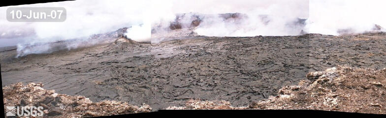 Preview image for video: Collapse and refilling of Pu‘u ‘Ō‘ō crater...