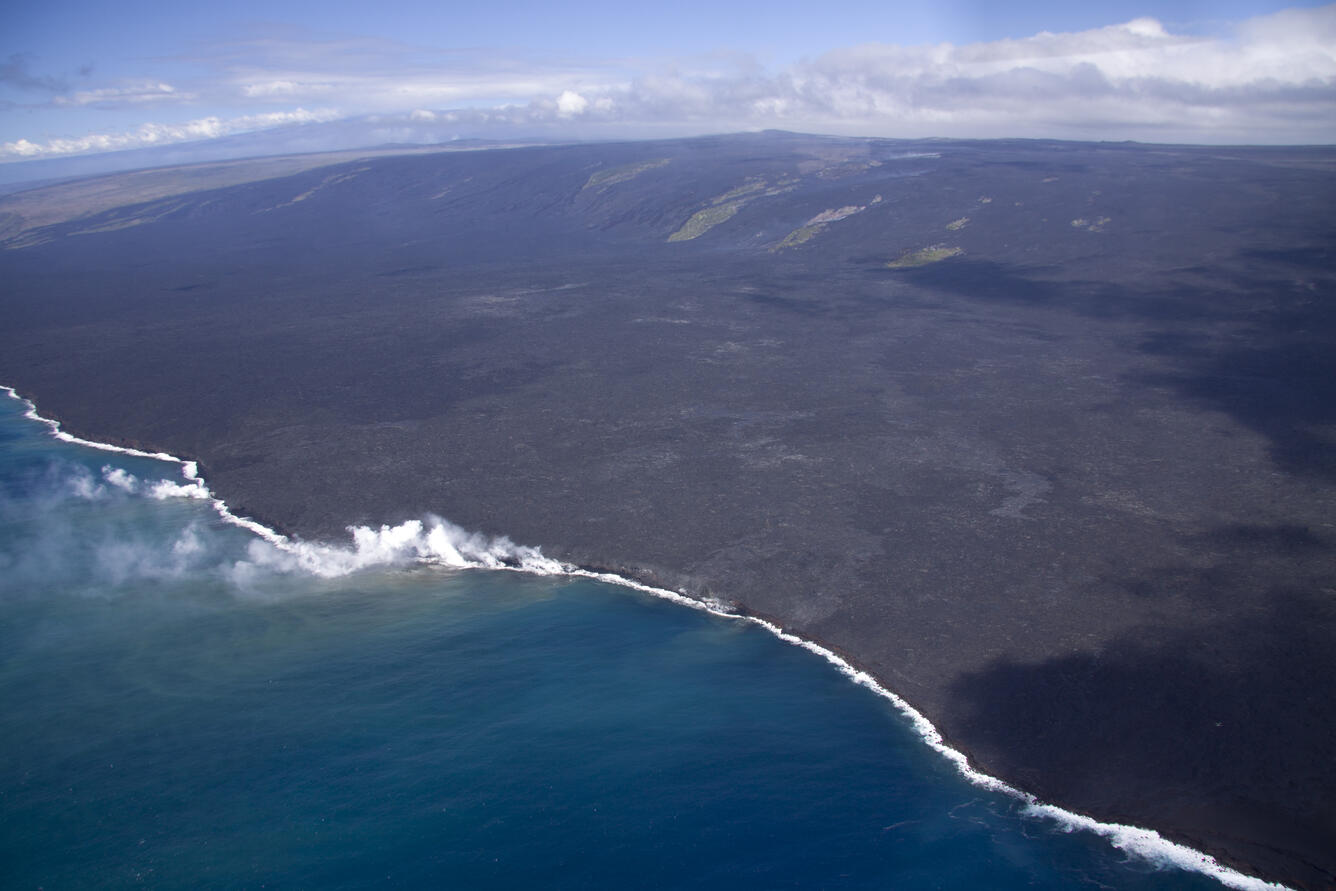 Ocean entry near Kupapa‘u Point...