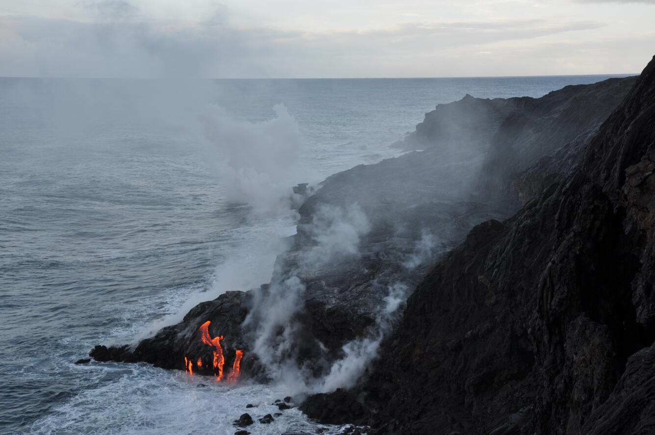 Kupapa‘u Point ocean entry weak, but still active...