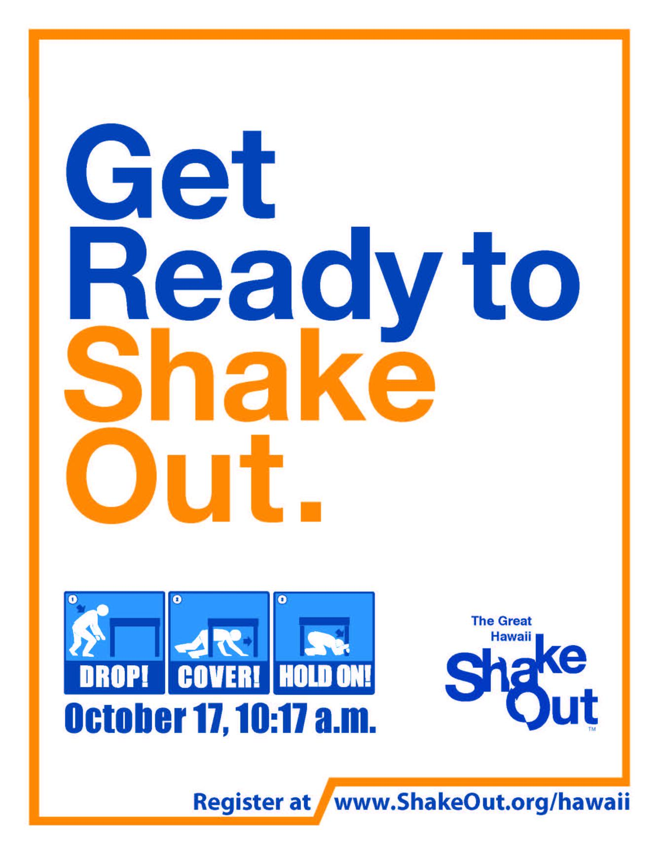 The Great Hawaii ShakeOut: Get ready toàDrop, Cover, and Hold on!...