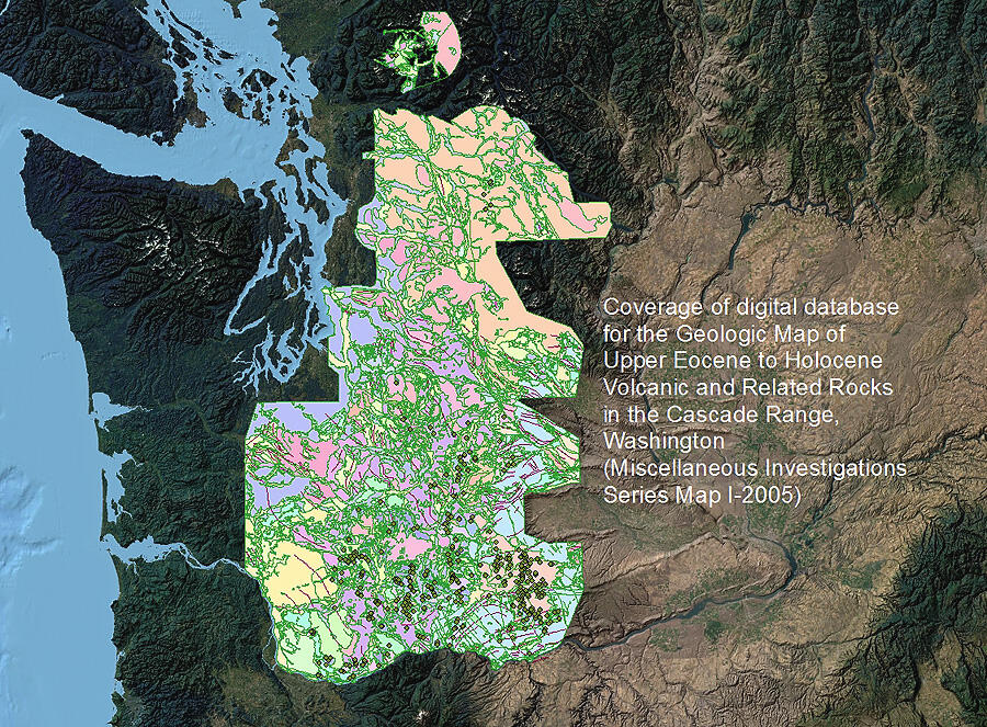 Coverage of the digital database for the Geologic Map of Upper Eoce...