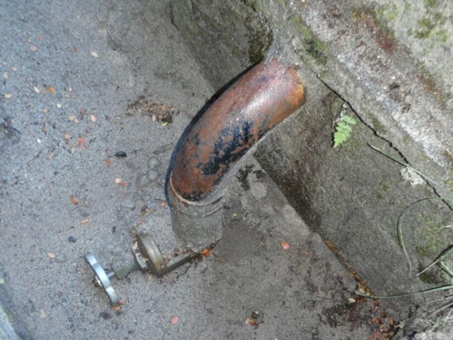 Inlet valve to sand filters...