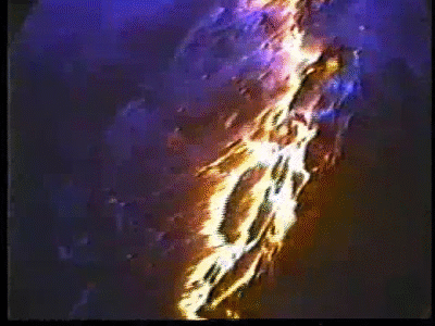 Pillow lava flowing underwater off the coast of Hawaii...