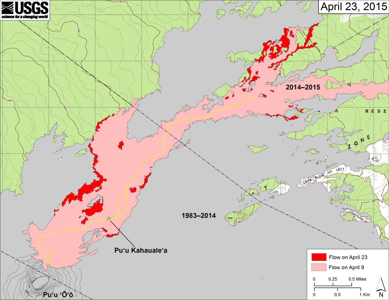 Map showing flow field changes...