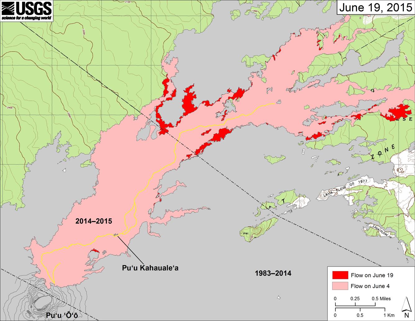 Map showing flow field changes...