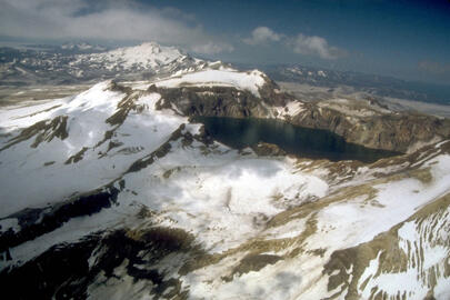 Katmai Caldera, a collapse feature that formed during the catastrop...
