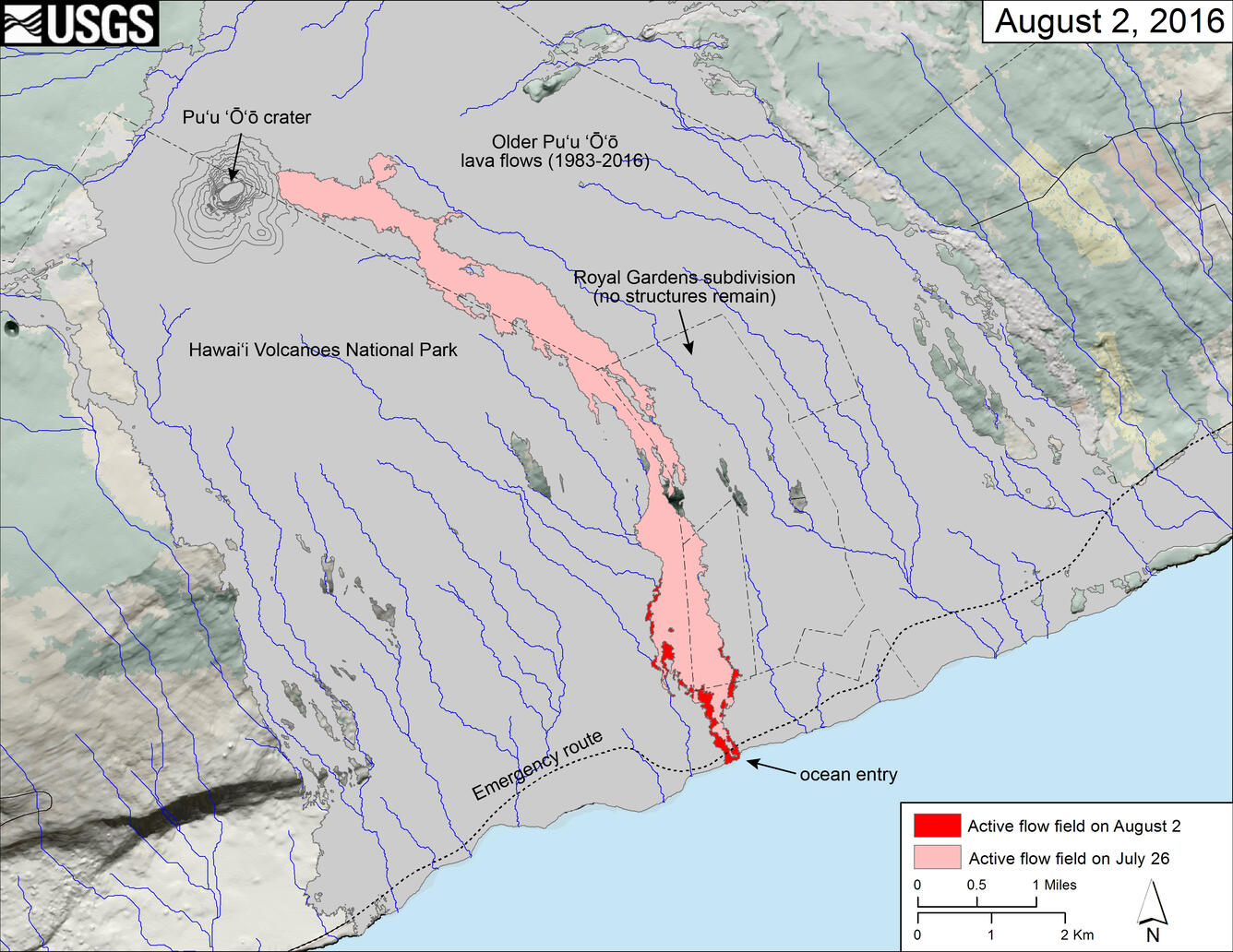 Map of flow field...
