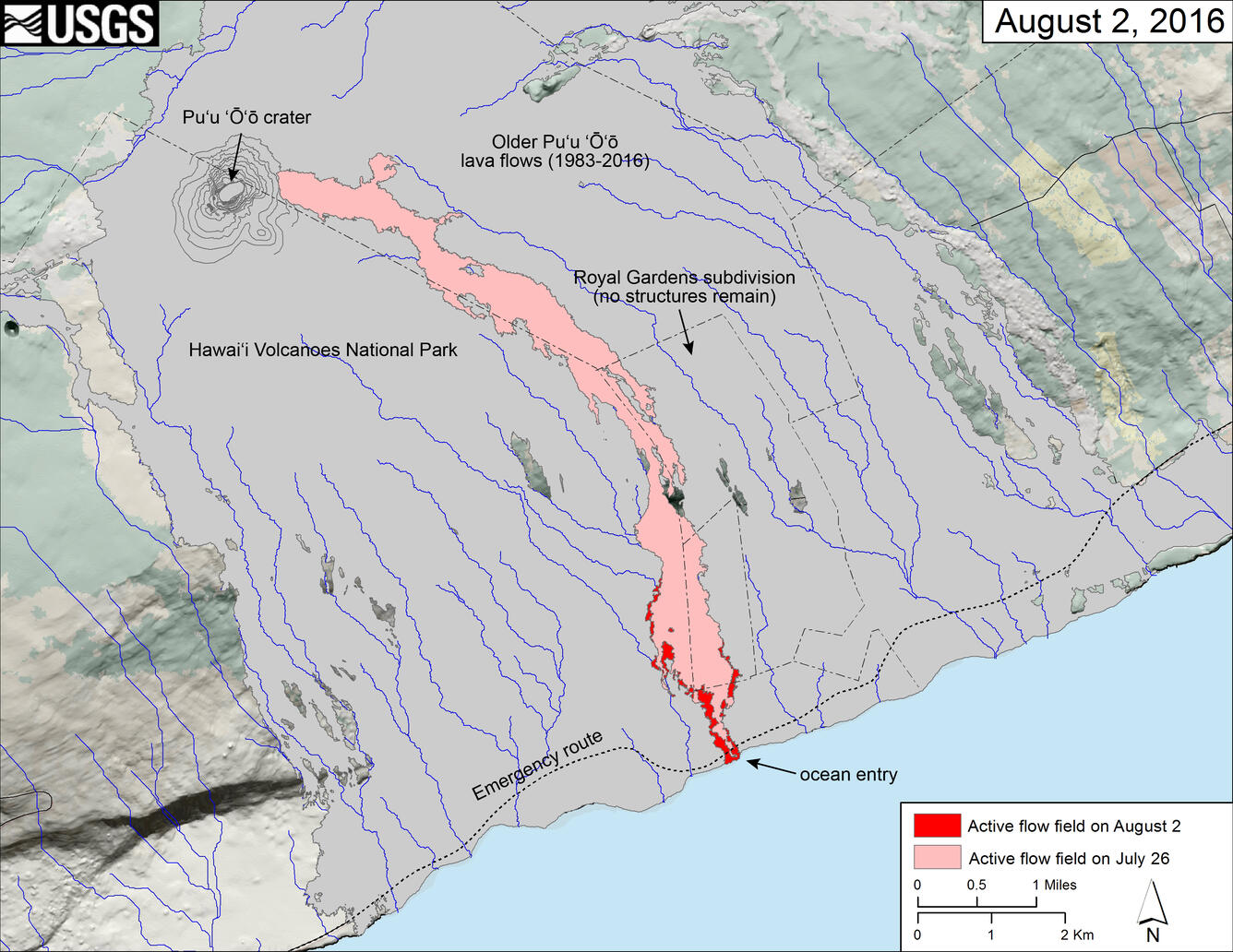 Map of flow field...