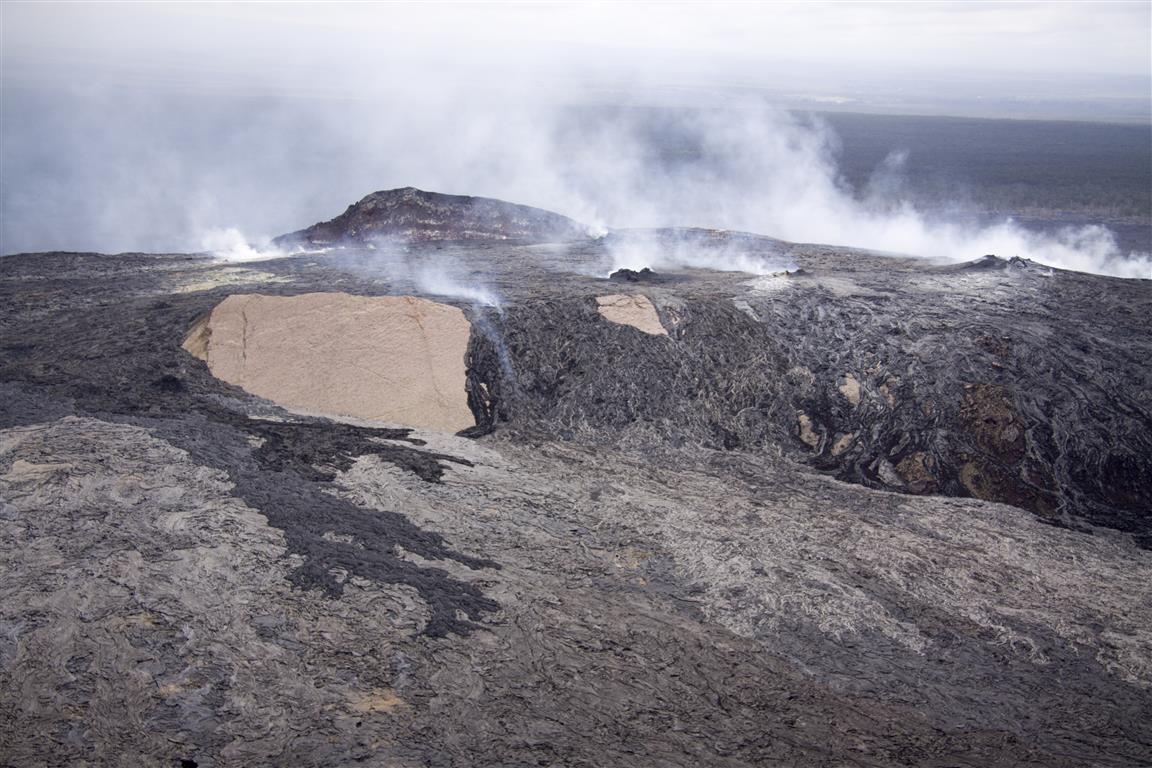 The flow from the South spatter cone has buried part of the souther...