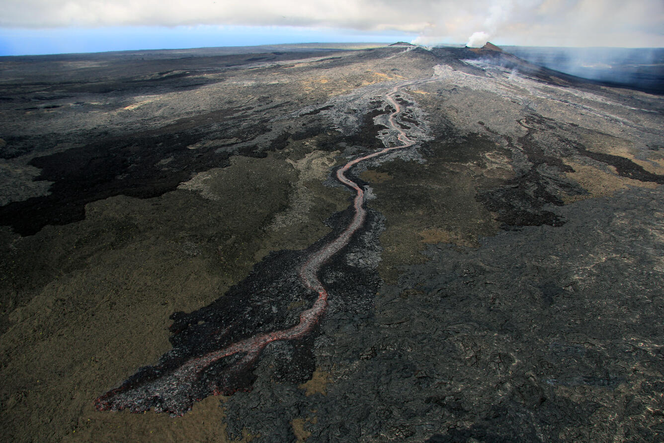 New breakout on the northeast flank of Pu‘u ‘Ō‘ō...